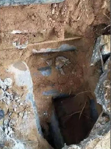 漏水检测现场图：隐蔽管路探测